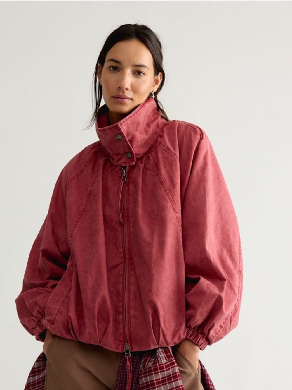 Free people funnel neck jacket